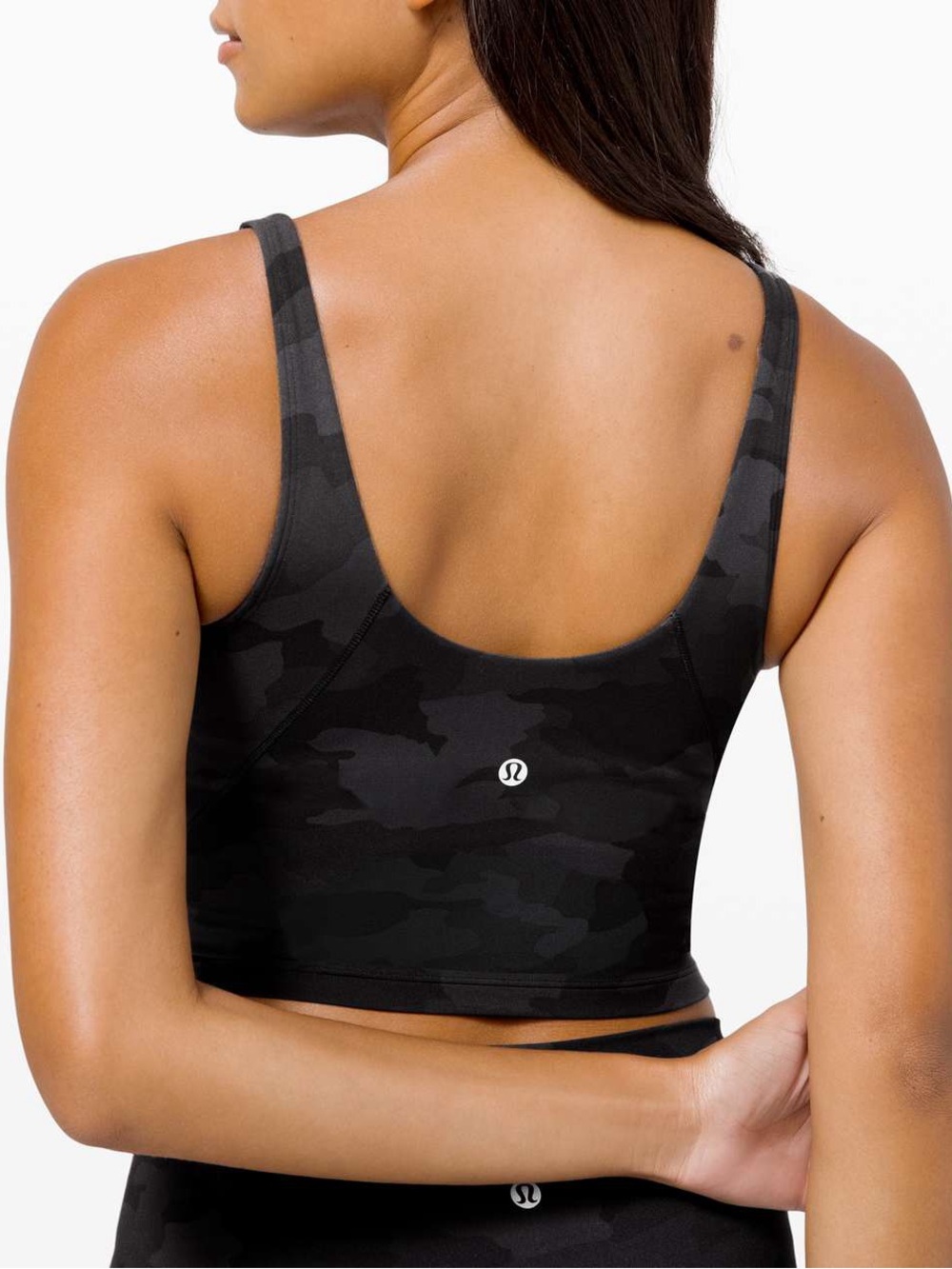 Lululemon Align Tank Top Heritage 365 Camo Deep Coal Built In Bra Size 8